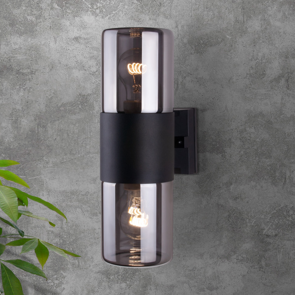 Купить Elektrostandard 35125/D / Светильник садово-парковый Roil чёрный/дымчатый плафон a055636