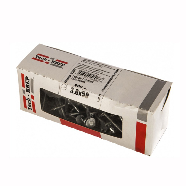 Tech-Krep Гвоздь толевый евро оцинк. 3,0х50 (200 г) - коробка с ок 102042