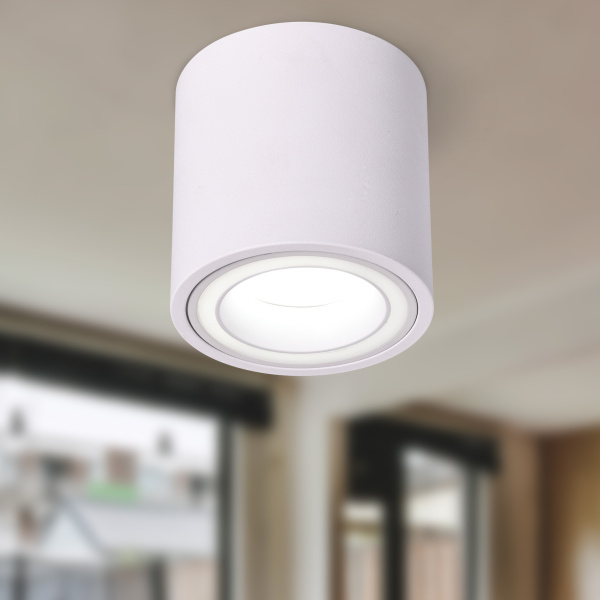 ЭРА Светильник настенно-потолочный спот OL47 WH MR16 GU10 IP20 белый