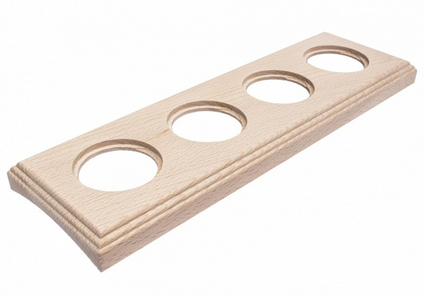 BIRONI Шедель Бук Натурэль Рамка 4-ая на бревно 260мм (скрытый монтаж) BF4C26-640-10