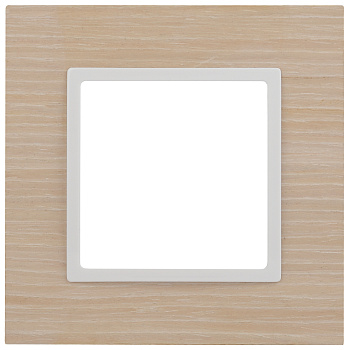 ЭРА 14-5301-01 Elegance Белен.дуб/белый Дерево Рамка 1-ая