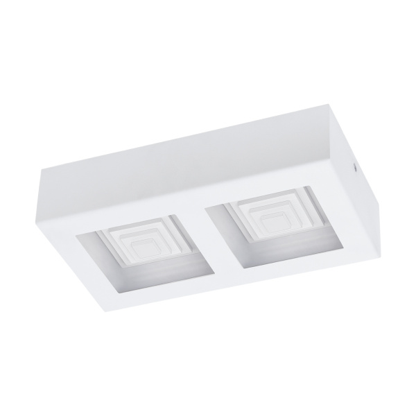 Eglo 96792 Светодиодный настенно-потолочный светильник FERREROS, 2X6,3W(LED), 255X140, H60, сталь/белый Eglo 96792 Светодиодный настенно-потолочный светильник FERREROS, 2X6,3W(LED), 255X140, H60, сталь/белый