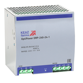 КЭАЗ Блок питания OptiPower DRP-240-24-1