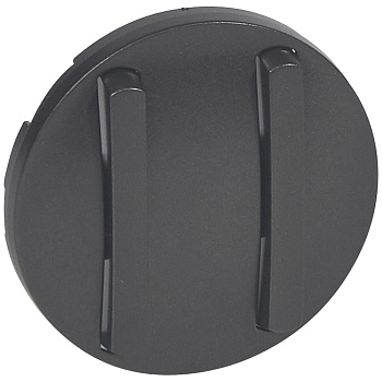 Legrand Celiane2 Графит Клавиша 2-ая для бесшумного выключателя с подсветкой 065202