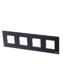 ABB NIE Zenit Стекло графит Рамка 4-я 2+2+2+2 мод 2CLA227400N3801