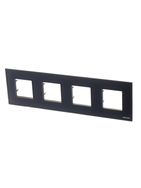 ABB NIE Zenit Стекло графит Рамка 4-я 2+2+2+2 мод 2CLA227400N3801