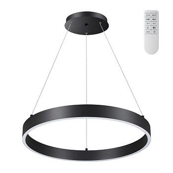Novotech 358959 OVER NT22 черный Светильник подвесной диммируемый, в комплекте пульт ДУ (2.4G) IP20 LED 3000К~6000К 50W 220V ITER