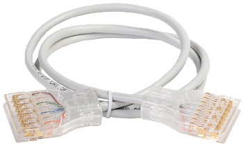 IEK ITK Патч-корд 110-110 4 пары, кат.5Е, 1м, серый PC01-110-4P1M