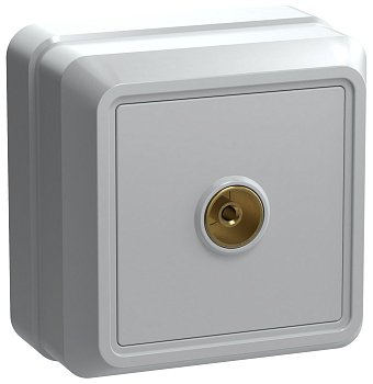 IEK OKTAVA РТВ20-ОБ Розетка 1местн. телевиз. (белый)