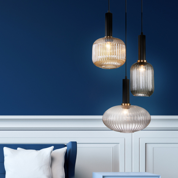 Купить Eurosvet Подвесной светильник со стеклянными плафонами 50183/3 черный a056838