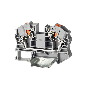 DKC Nuputuk Клемма проходная, зажим push-in, 2 точки подключения, 16 кв.мм, серая