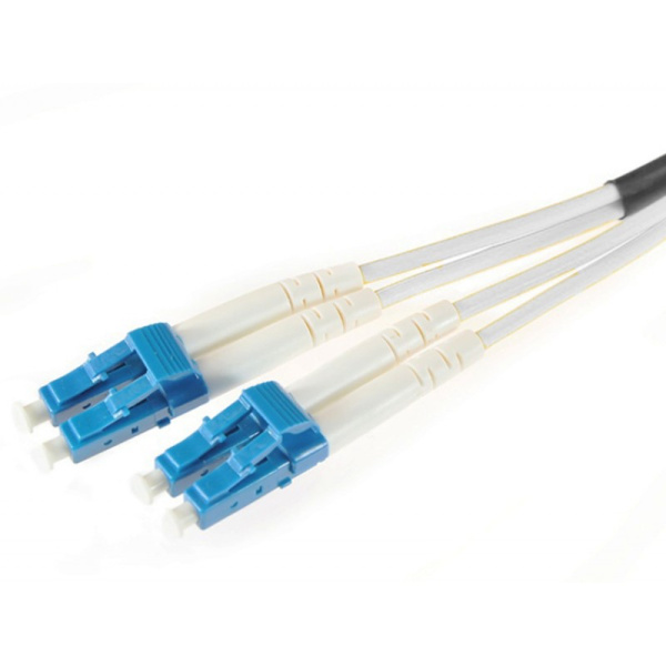 Hyperline FC-D2-9A1-LC/UR-LC/UR-H-10M-LSZH-WH Патч-корд волоконно-оптический (шнур) SM 9/125 (G.657), LC/UPC-LC/UPC, 2.0 мм, duplex, LSZH, 10 м 374620