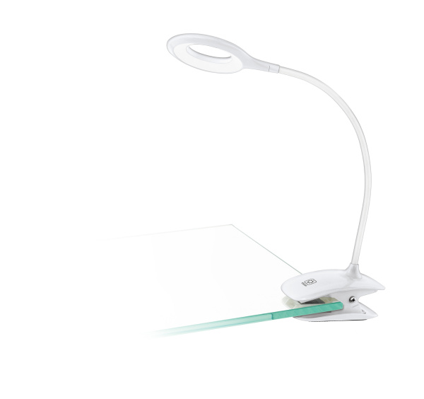 Eglo 97077 Светодиодный cветильник на прищепке c сенсорным диммиром CABADO, 3W(LED), L120, H420, пластик, белый Eglo 97077 Светодиодный cветильник на прищепке c сенсорным диммиром CABADO, 3W(LED), L120, H420, пластик, белый