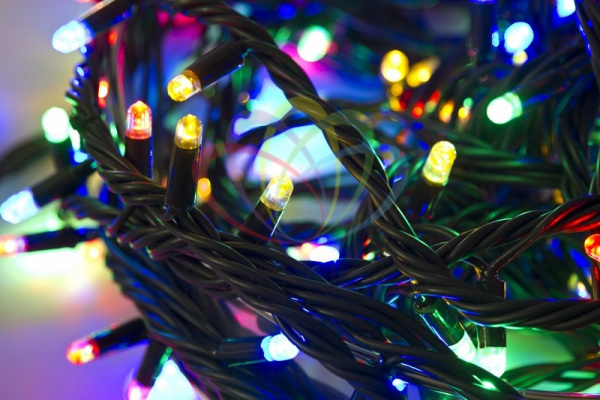 Купить NEON-NIGHT Гирлянда "Твинкл Лайт" 20 м, черный КАУЧУК, 240 диодов, цвет мультиколор 303-329