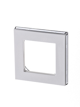 ABB EPJ Levit белый / дымчатый чёрный Рамка 1 пост 2CHH015010A6062