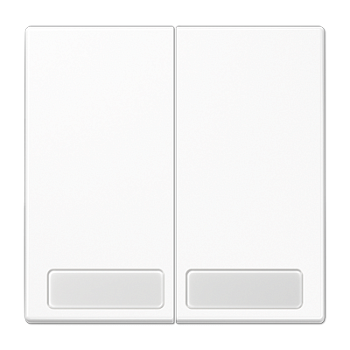 JUNG Клавиши для сдвоенных выключателей с полем для надписи белые LS995NAWW