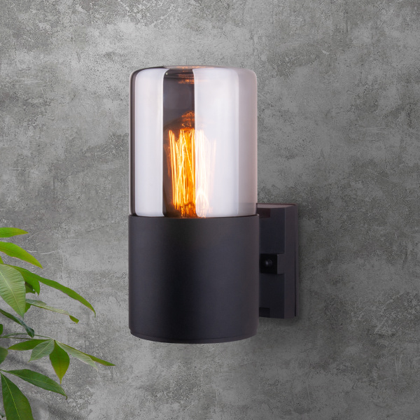 Купить Elektrostandard 35125/U / Светильник садово-парковый Roil чёрный/дымчатый плафон a055630