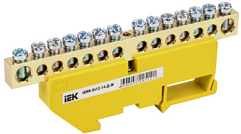 IEK Шина PE земля на DIN-изол ШНИ-8х12-14-Д-Ж
