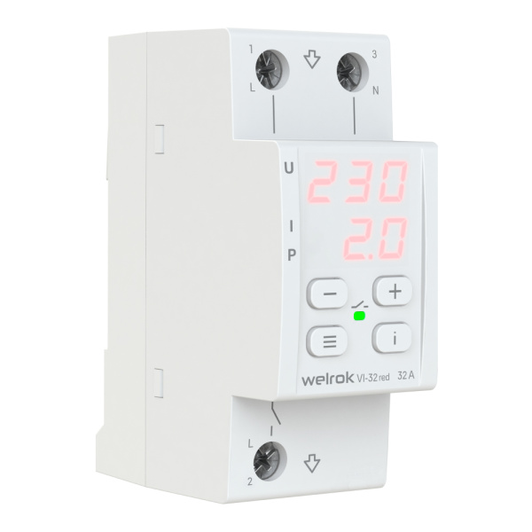 Купить Welrok VI-32 red Реле напряжения с контролем тока