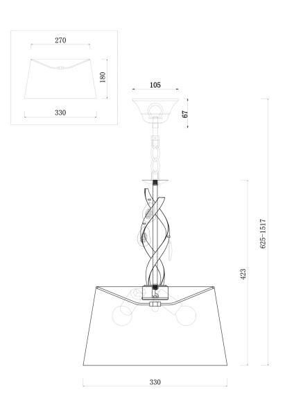 Купить Maytoni Подвесной светильник FR2001PL-03G