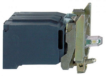 SE XB4 Корпус сигнальной лампы, 400В, встроенный трансформатор, синий ZB4BV5D6