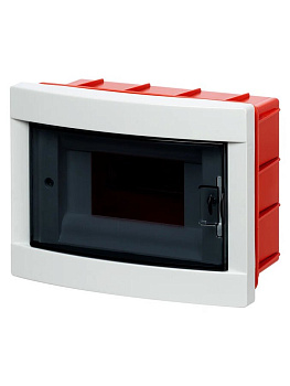 TDM Бокс ЩРВ-ПМ-6 модулей, встраиваемый, АБС-пластик, IP40 Народный SQ0921-0003