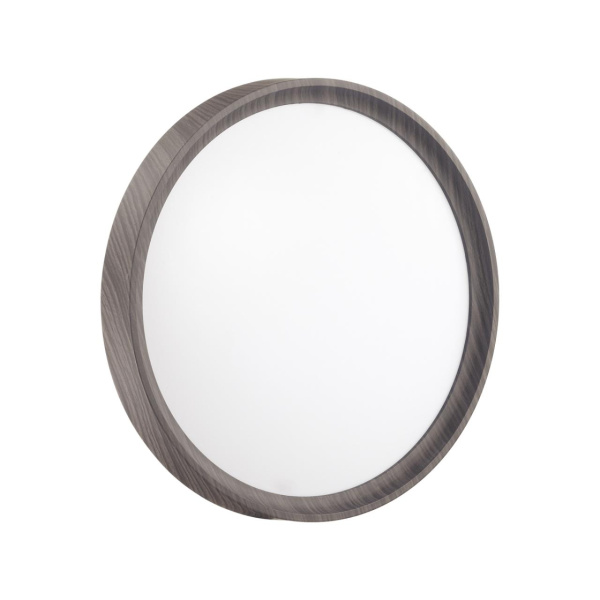 Sonex 7627/CL PALE SN 019 Светильник пластик/белый/венге под дерево LED 30Вт без ДУ 4000К D330 IP43 WOODI