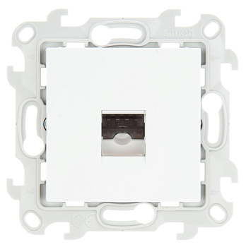 Simon 24 Белая Телефонная розетка RJ11 2410480-030