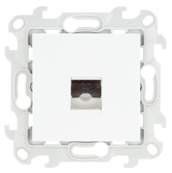 Simon 24 Белая Телефонная розетка RJ11 2410480-030