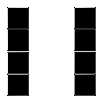 JUNG KNX Черный Набор накладок, на кнопочный модуль 4гр LS504TSASW