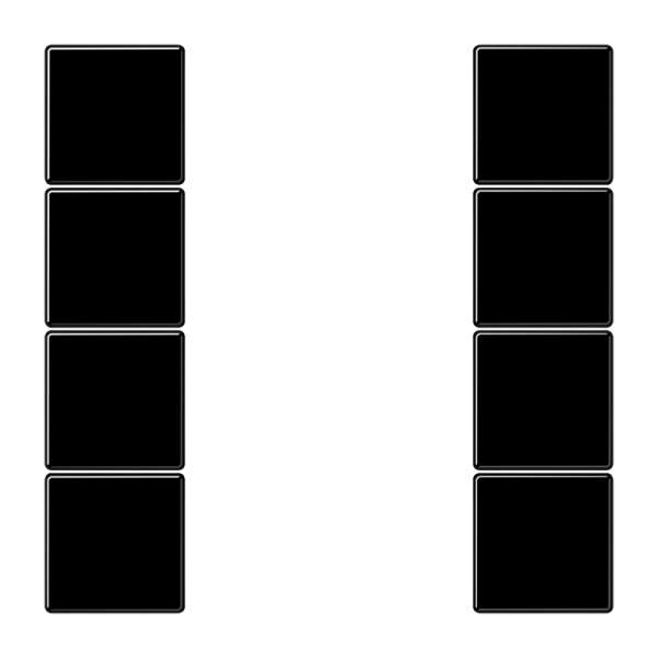 JUNG KNX Черный Набор накладок, на кнопочный модуль 4гр LS504TSASW