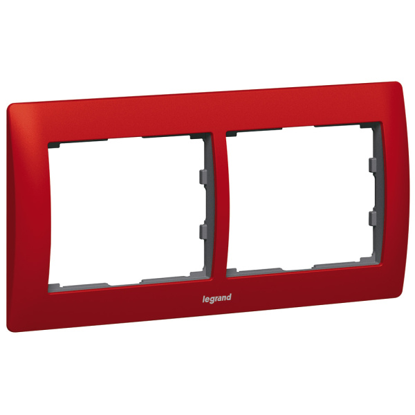 Legrand Galea Life Красный Металл/Magic Red Рамка 2-я гориз 771902