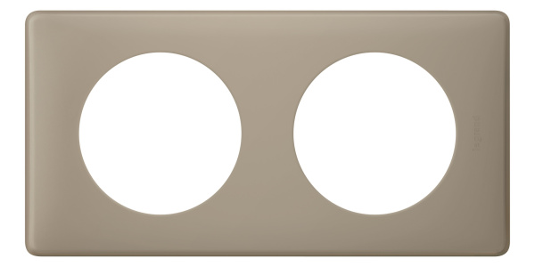 Legrand Celiane2 Перкаль Грэй Рамка 2-я (2+2 мод) 066722