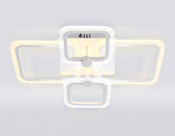 Купить Ambrella Потолочный светодиодный светильник с пультом FA5309/2+2 WH белый 3000+6400K/4200K/6400+3000K 62W 560*480*120 (ПДУ ИК)