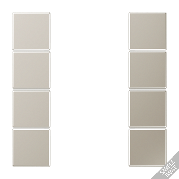 JUNG комплект накладок 4гр хром GCR2504TSA