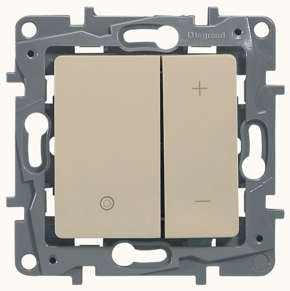 Купить Legrand Etika Слоновая кость Светорегулятор нажимной, 400Вт 672318