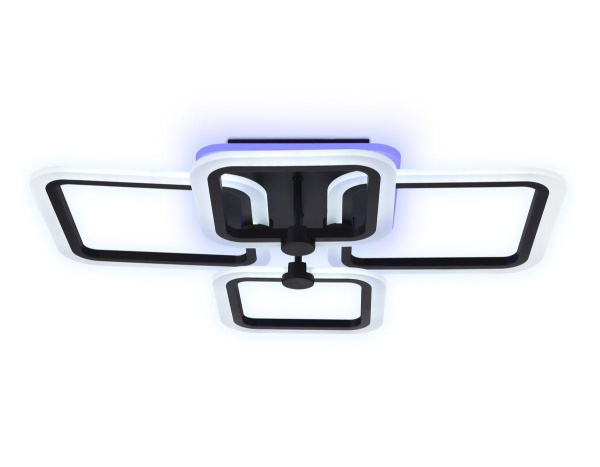 Купить Ambrella Потолочный светодиодный светильник с пультом FA531/2+2 BK черный 105W 580*420*130 (ПДУ РАДИО 2.4G)