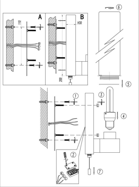 Купить Odeon Light 2660/1W ODL14 782 хром/белый Настенный светильник с выкл IP44 E27 60W 220V Tingi