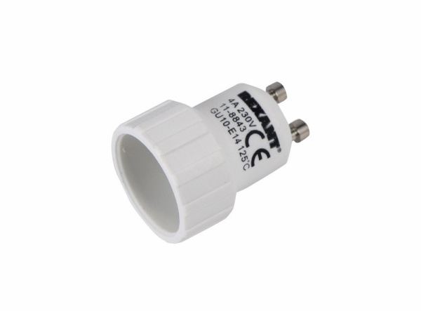 Переходник цокольный GU10-Е14 Rexant 11-8843