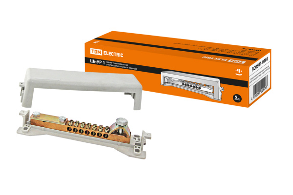 TDM Шина универсальная распределительная ШнУР 1 в корпусе 2 ввода 7 групп 160 А SQ0801-0101