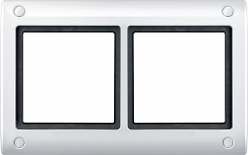 SE Merten Aquadesign Полярно-Бел Рамка 2-ая, с болтами MTN401219