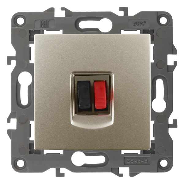 ЭРА 14-3111-04 Elegance Шампань Розетка Аудио одиночная