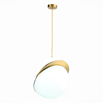 ST Luce SL1164.333.01 Светильник подвесной Латунь/Белый E27 1*60W