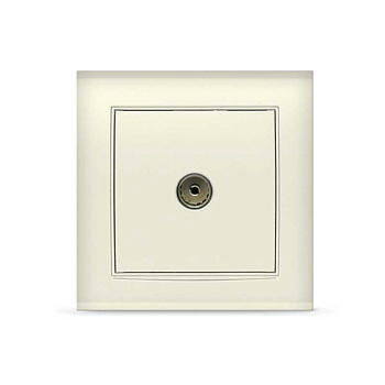 UNIVersal "Бриллиант" Розетка "слоновая кость"TV 7948790