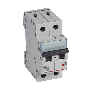 Legrand TX3 Автоматический выключатель 2P 10A (B) 6000 403984 Legrand TX3 Автоматический выключатель 2P 10A (B) 6000 403984