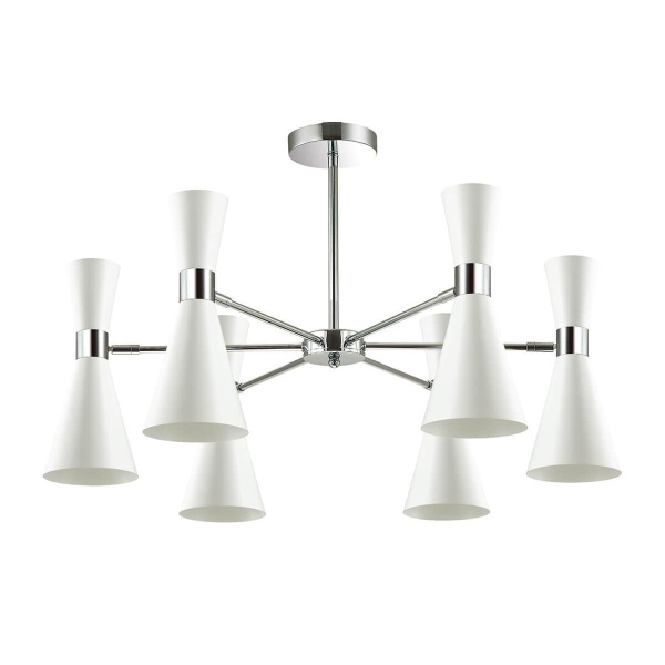 Купить Lumion 3661/6C LN18 000 хром/матовый белый Люстра потолочная E14 6*60W 220V QUINN