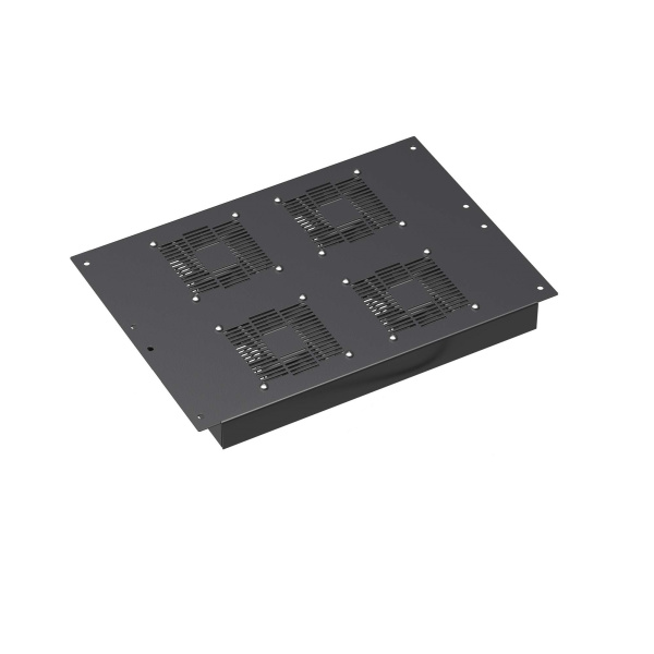 DKC Потолочный модуль 4 вентилятора для крыши напольных 19" IT-корпусов ДКС серии CQE шириной 600мм, RAL9005