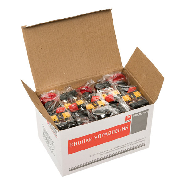 Купить EKF PROxima Кнопка ANE-22 поворотная c блокировкой и подстветкой NO+NC Грибок