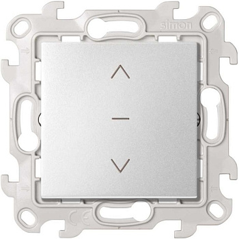 Simon 24 Алюминий Выключатель жалюзи 3-позиционный 10A 250В~ 2420333-033
