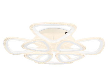 Ambrella Светильник потолочный светодиодный с пультом FA4515/4+4 WH белый 106W 4200K/3000K/6400K D640*125 (ПДУ ИК)